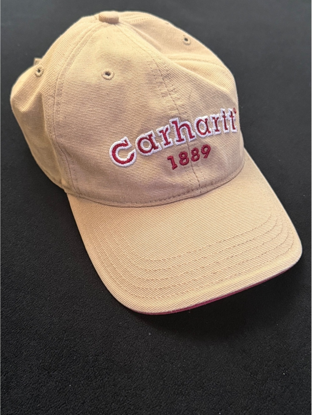Carhartt 1889 Beige Cotton Baseball Cap